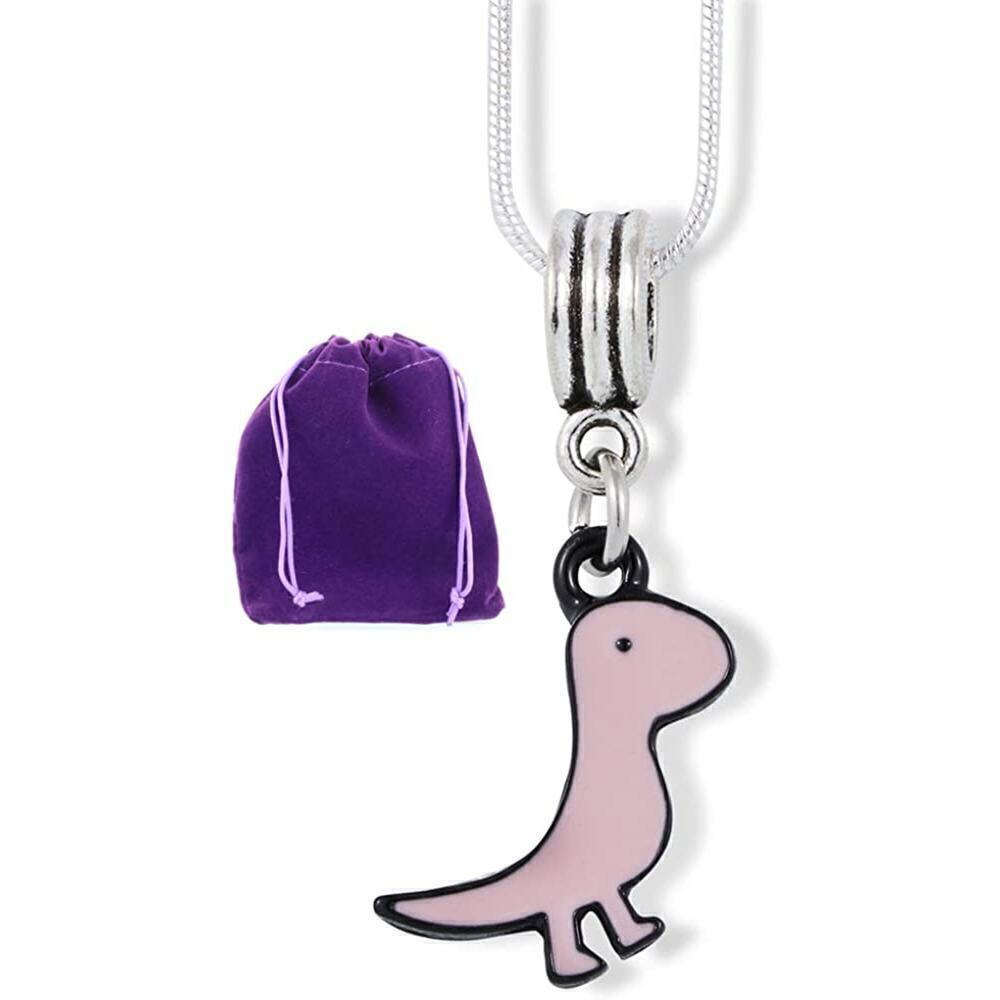 Velociraptor Dinosaur Dino Charm Necklace Pendant Jewelry